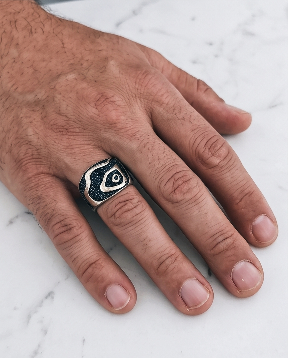 Men Ring 925 Silver