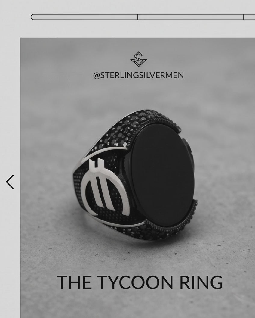 Men Ring 925 sterling Silver